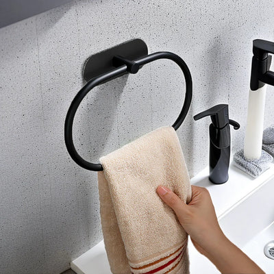 Self-Adhesive Stainless Steel Towel Holder for Easy Installation - Smarsty