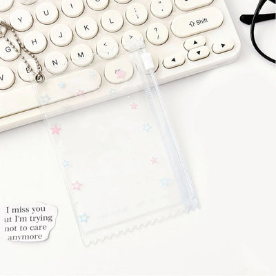 INS Transparent Candy Bag Badge Holder Korean Photocard Holder Display Bag Pendant Idol Photo Card Protective Cover Card Holder - Smarsty