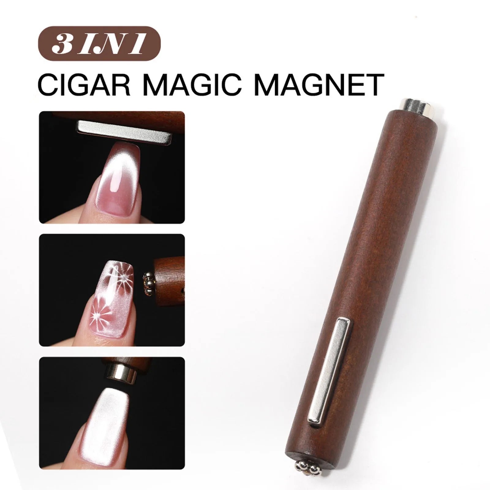 3 In 1 Multifunctional Cat Eye Nail Art Magnet - Smarsty
