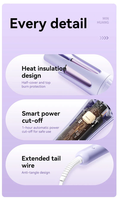 Professional 32mm Hair Curling Iron for Effortless Curls - Smarsty