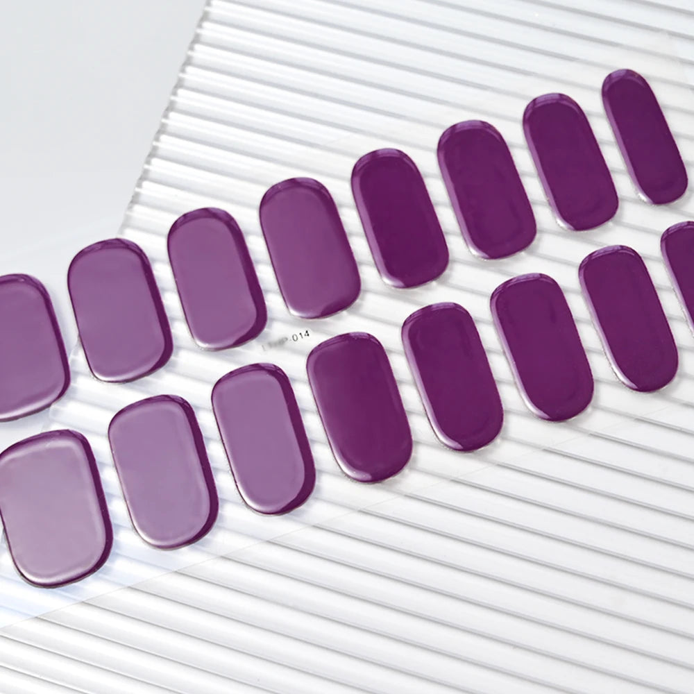 Long-Lasting Semi-Cured Gel Nail Stickers for Easy Application - Smarsty