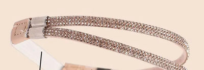 High Heels Shoes Band Anti-loose for Women Diamond Shoelaces Anti-drop Heel Straps Belt Drill Elastic Fixing Belts Rhinestone - Smarsty