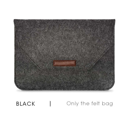 Wool Felt Laptop Sleeve 11 To 15.6 Inch With Mousepad