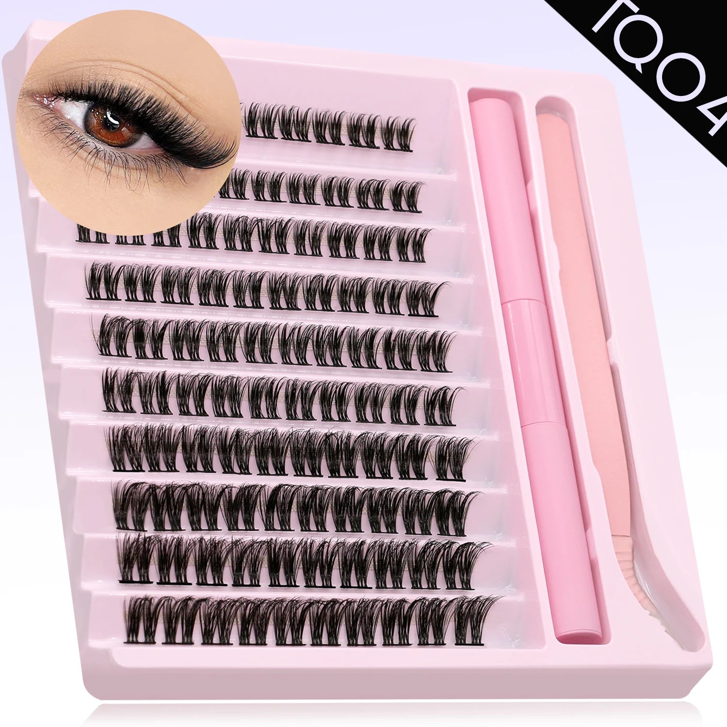 GROINNEYA DIY Eyelash Clusters Kit with Strong Hold - Smarsty