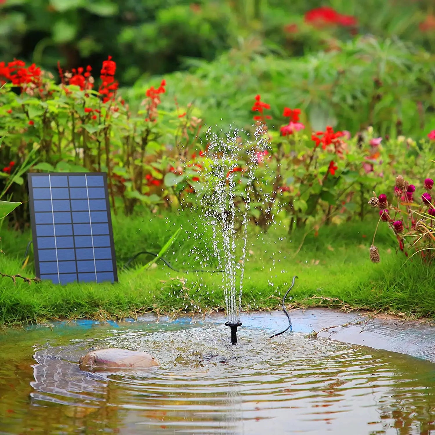Solar Fountain Pump Kit for Low Noise Outdoor Decor - Smarsty