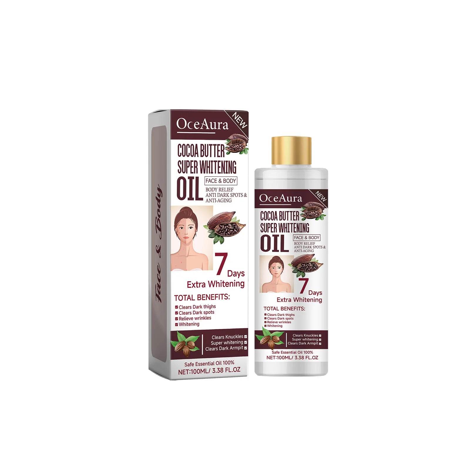 Turmeric Body Lightening Oil for Dry Skin - Smarsty