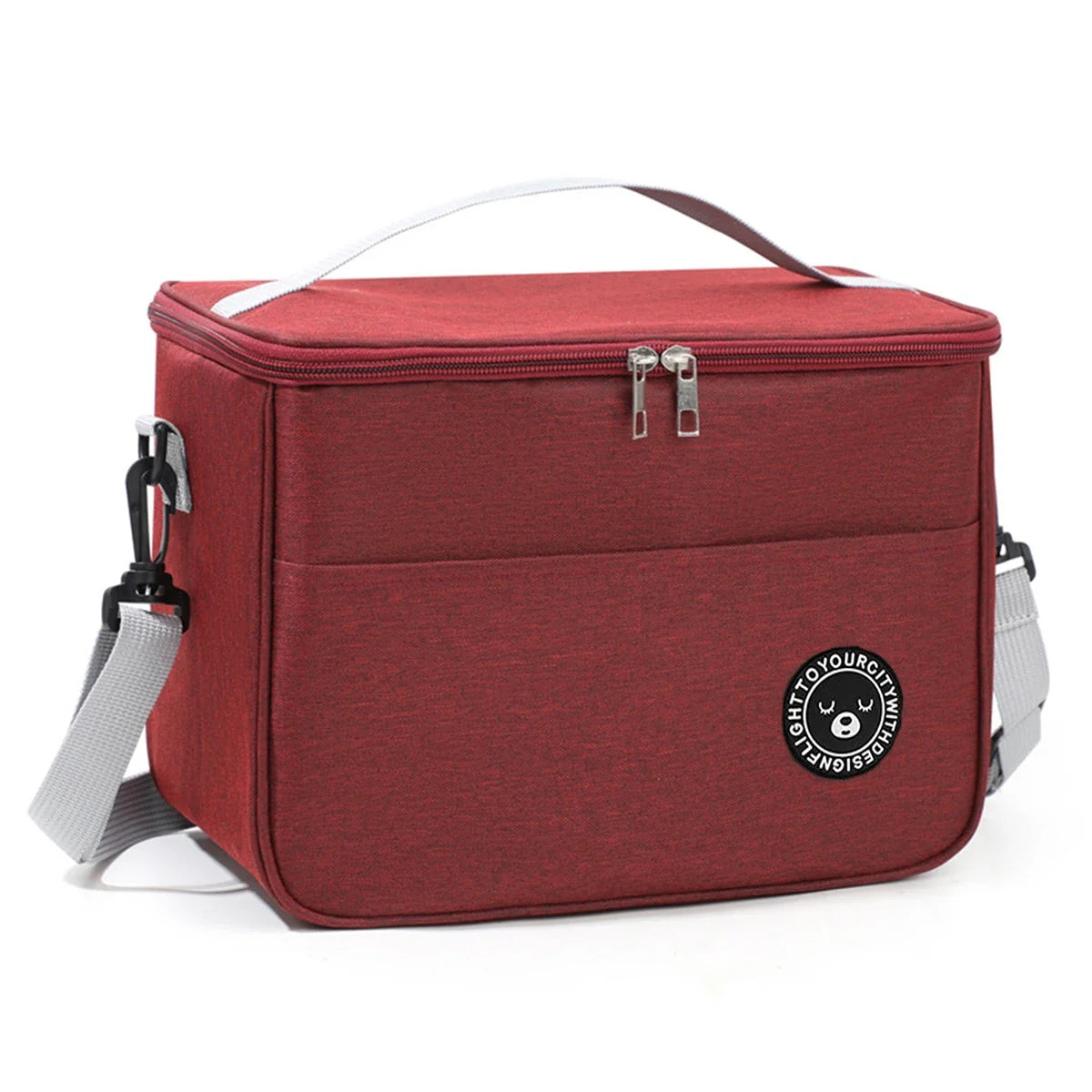 Insulated Lunch Bag Square Bento Bag with Aluminum Foil - Smarsty