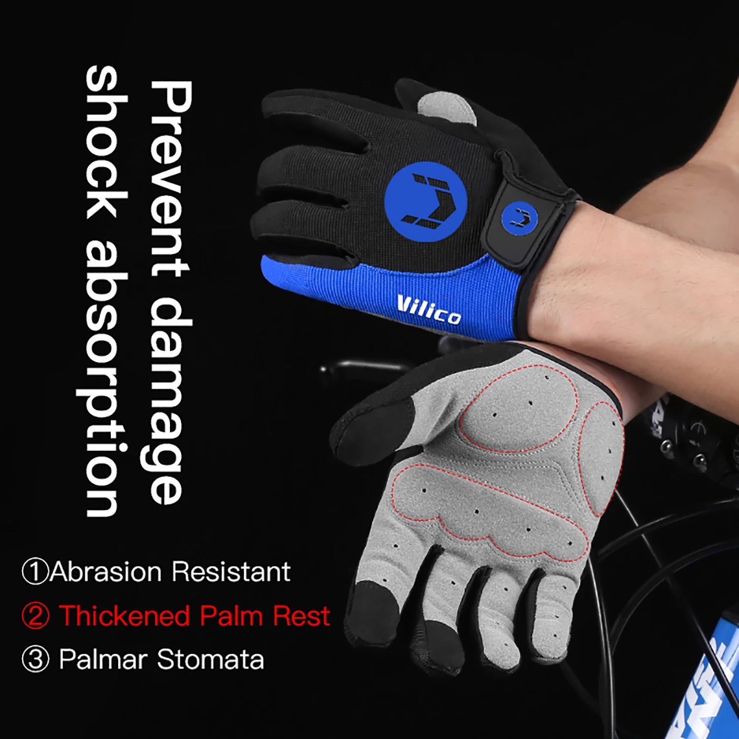 Breathable Cycling Gloves Anti Shock MTB Gloves - Smarsty