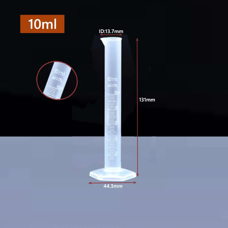 Transparent Plastic Graduated Cylinder for Accurate Liquid Measurement - Smarsty