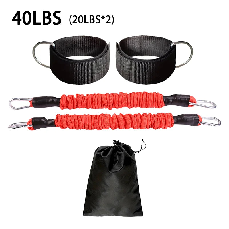 Fitness Ankle Ankle Buckle Leg Muscle Trainer Hip Joint Training Leg Strap Hook Leg Stand Anti Breaking Firmly Tension Rope Set