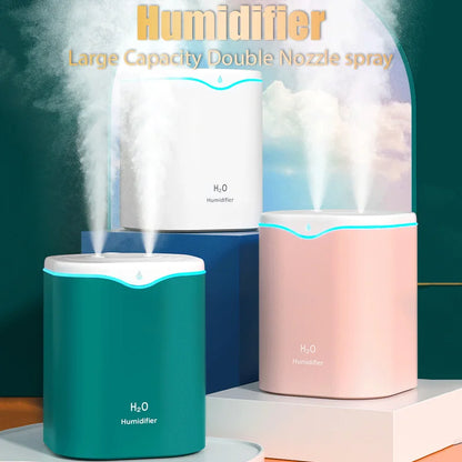 USB Humidifier with Double Spray and LED Light - Smarsty