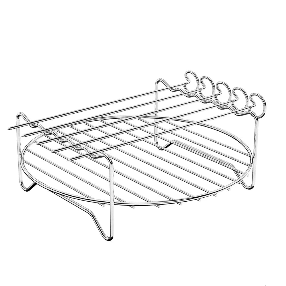 Stainless Steel Air Fryer Rack Set for BBQ Cooking - Smarsty