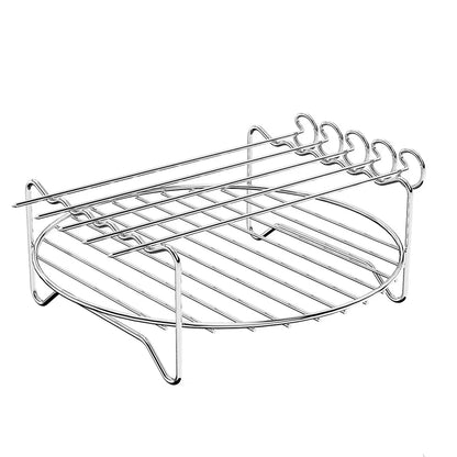 Stainless Steel Air Fryer Rack Set for BBQ Cooking - Smarsty
