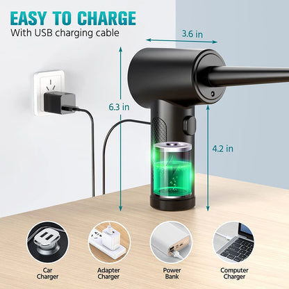 Wireless Electric Air Duster For Keyboard PC Cleaning