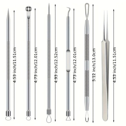 6 Piece Pimple Popper Tool Kit for Effective Acne Removal - Smarsty