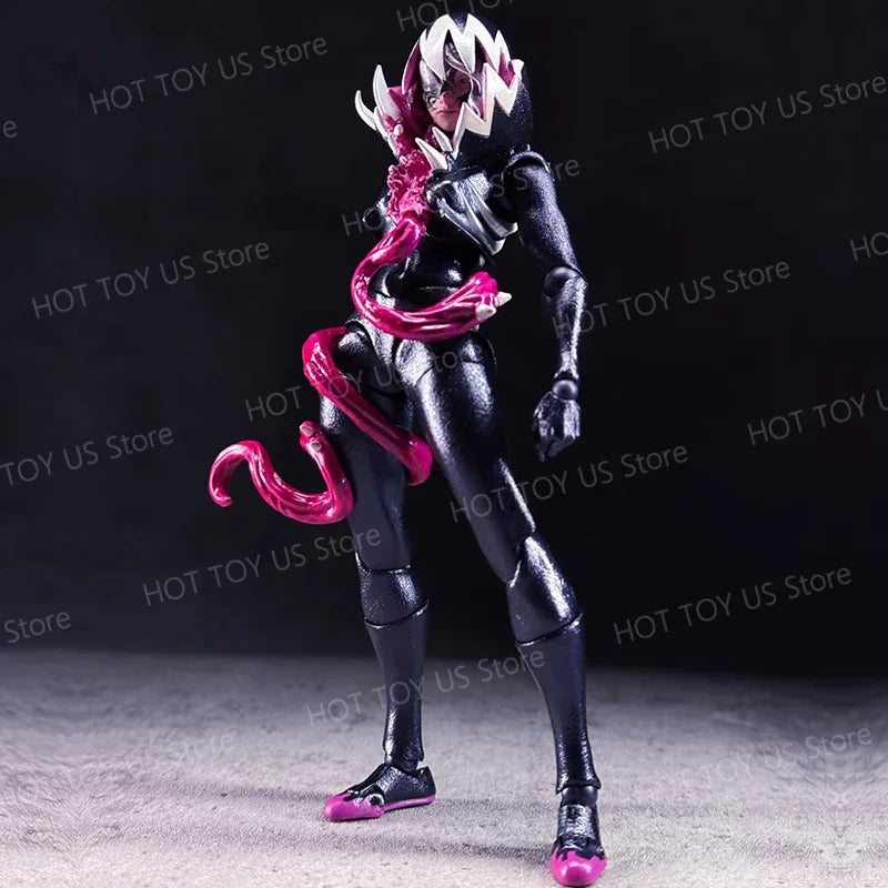 NEW KO Symbiote Gwenom Action Figure | Kaiyodo Revoltech Amazing Yamaguchi | Venomized Gwen Stacy Anime Model Gift