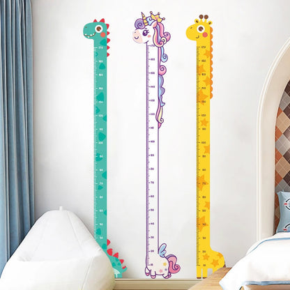 Cute Cartoon Unicorn Height Measuring Wall Stickers for Kids - Smarsty