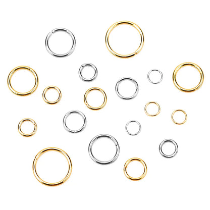 Stainless Steel PVD Open Jump Rings 100pc Mixed Sizes - Smarsty