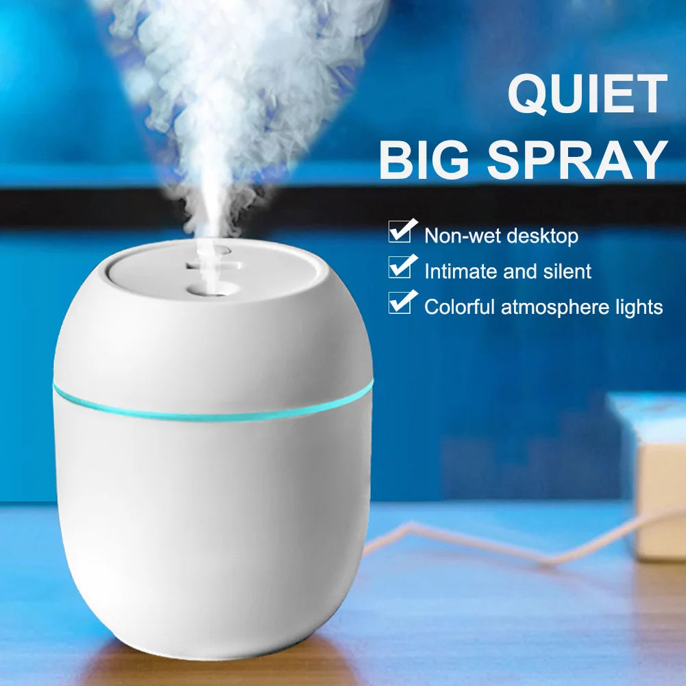 USB Mini Humidifier With Aroma Diffuser And LED Light - Smarsty
