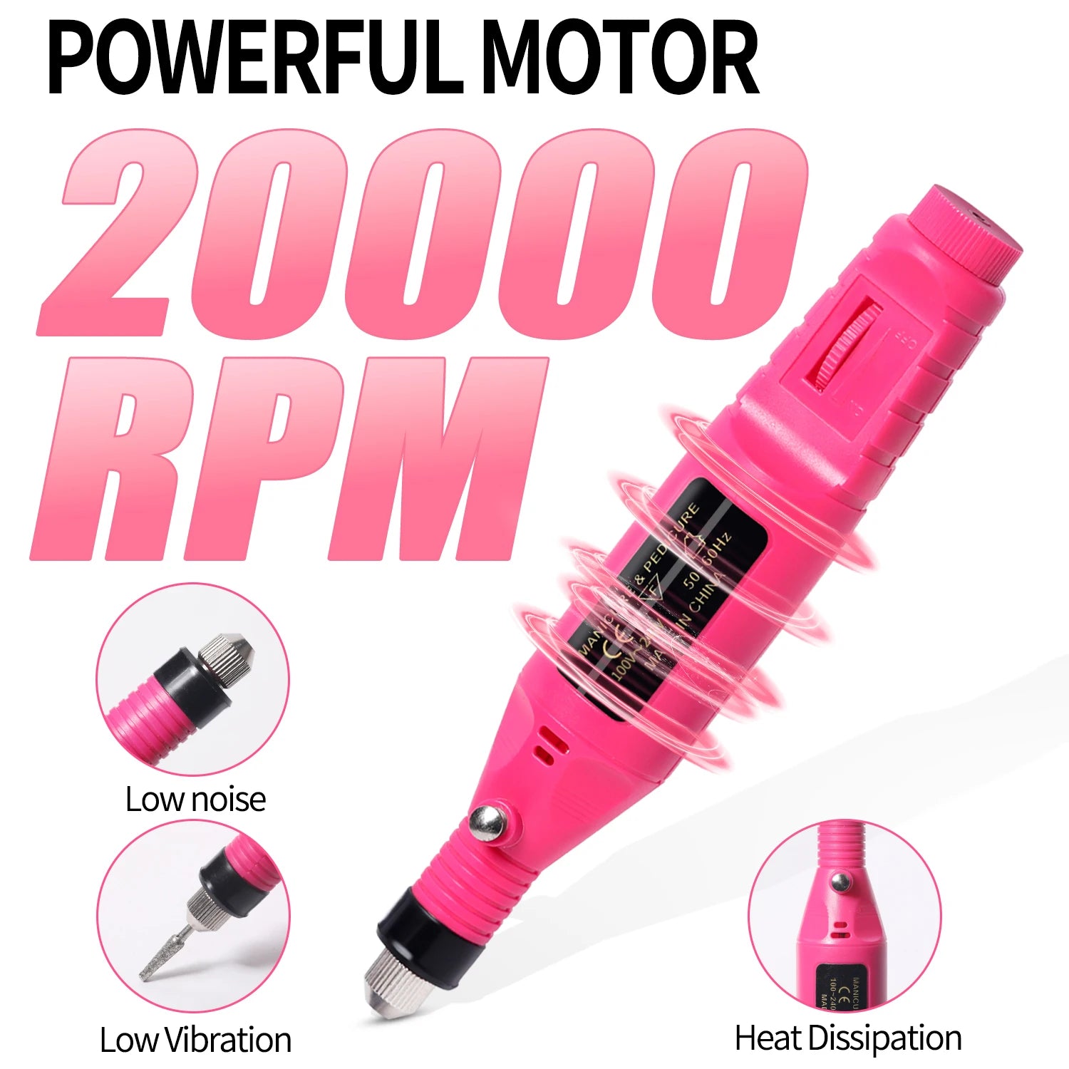 Electric Nail Sander Set for Professional Manicure - Smarsty