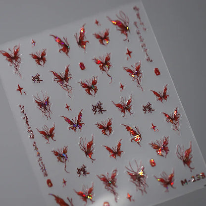 Kawaii Butterfly Nail Stickers for Stunning Manicure Decor - Smarsty