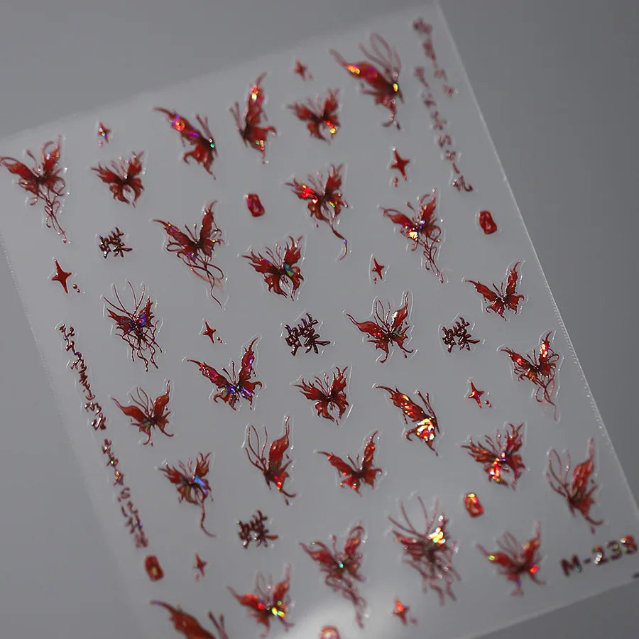 Kawaii Butterfly Nail Stickers for Stunning Manicure Decor - Smarsty