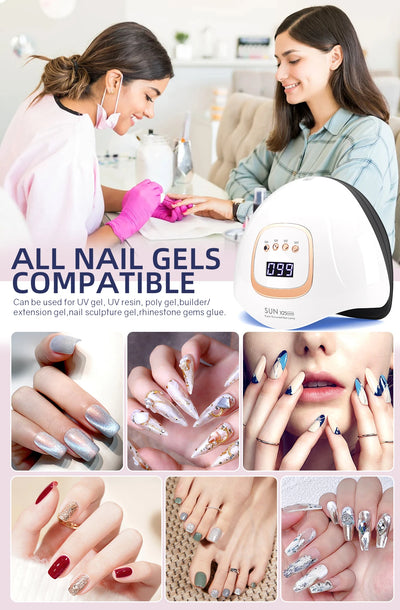 UV LED Nail Lamp 380W for Fast Gel Drying - Smarsty