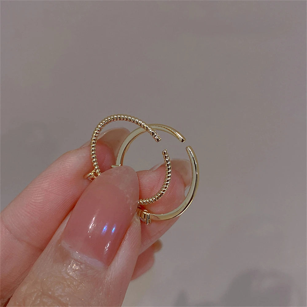 Elegant Dainty Crystal Heart Rings Set for Women - Smarsty