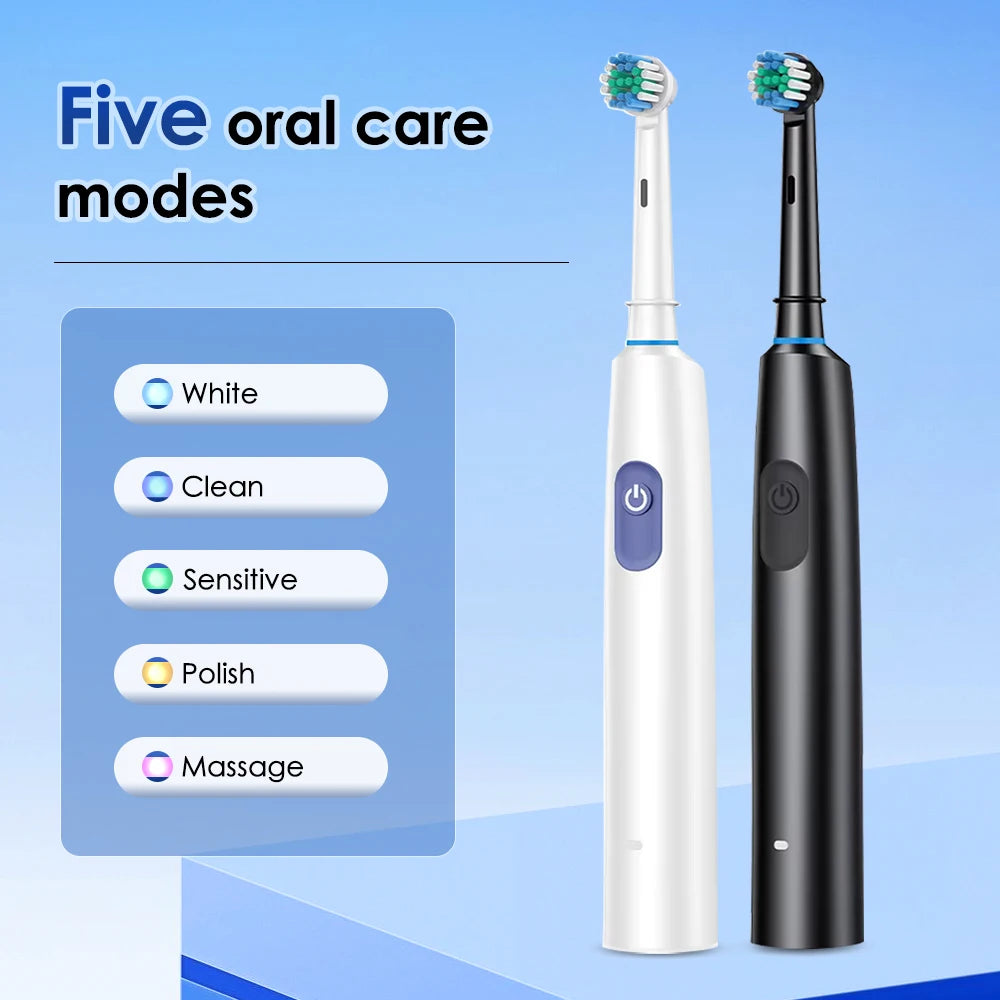Electric Toothbrush Cordless USB Rechargeable Waterproof Intelligent Toothbrush Effective Oral Care Adults Automatic Tooth Brush
