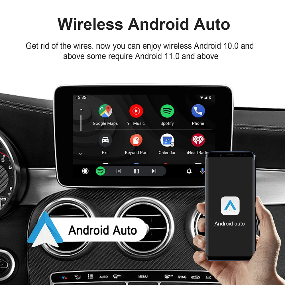Plug And Play Wireless CarPlay Android Auto Adapter - Smarsty