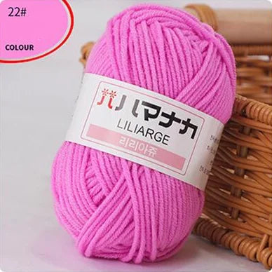 Soft Cotton Knitting Yarn for DIY Baby Sweaters - Smarsty