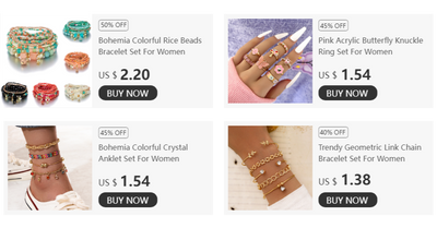 Colorful Glass Beaded Bracelet Set for Women - Smarsty