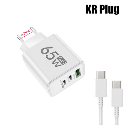 Three Port USB C PD Charger Fast Charge Wall Adapter - Smarsty