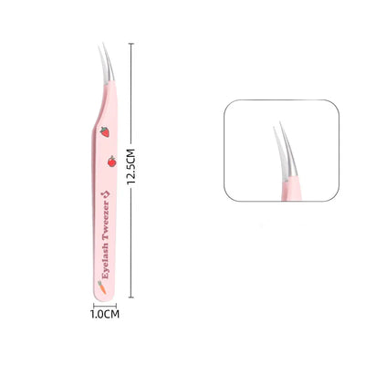 Stainless Steel Eyelash Tweezers for Easy 3D Lash Application - Smarsty