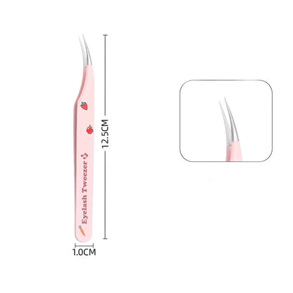 Stainless Steel Eyelash Tweezers for Easy 3D Lash Application - Smarsty