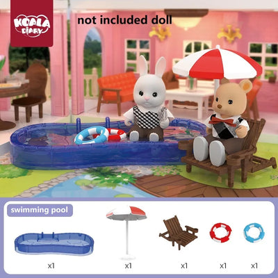 Original Toys Miniature Items Furniture Family Toys Dollhouse LivingRoom Bathroom Kitchen Set Pretend Creative Ideas Kids Toys by Smarsty