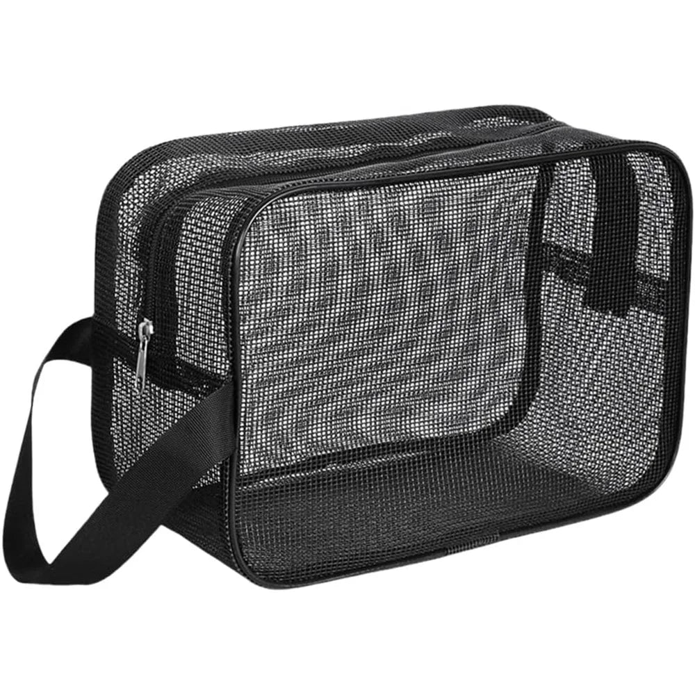 Mesh Shower Caddy Tote Bag Cosmetic Organizer Spacious - Smarsty