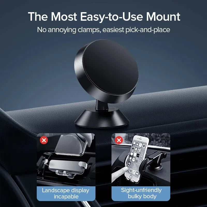 Magnetic Car Phone Holder Mount For GPS And iPhone Plus - Smarsty