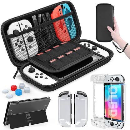 Nintendo Switch OLED Model Carrying Case 9 in 1 Kit - Smarsty