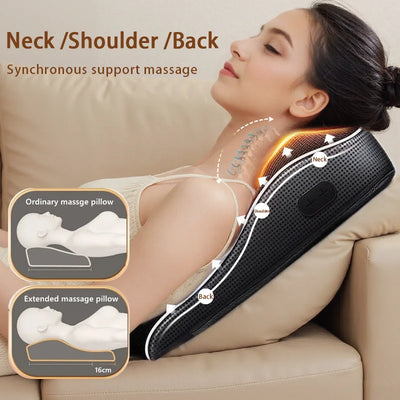 Shiatsu Electric Neck Pillow with Heating Therapy - Smarsty