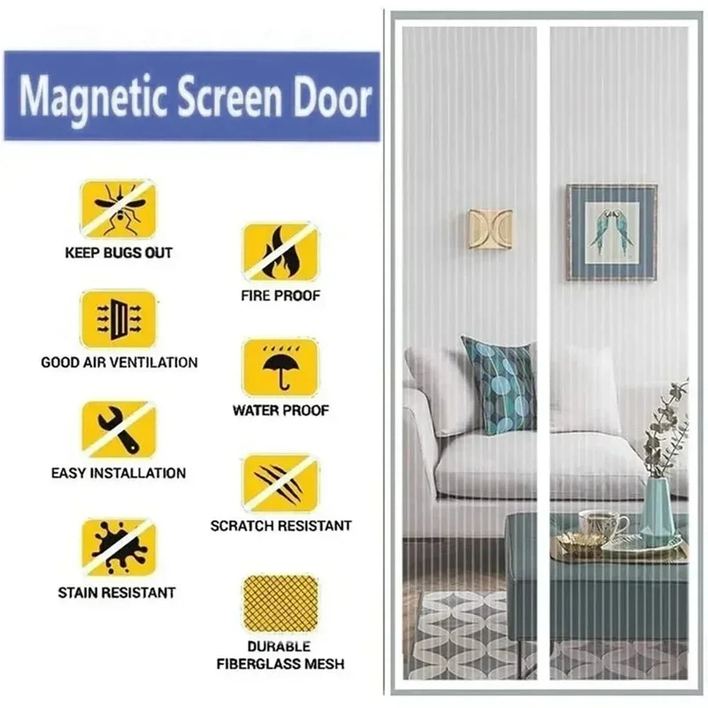 Magnetic Mosquito Net Door Screen for Easy Closure - Smarsty