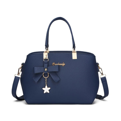 Elegant Bowknot Shoulder Bag With Multiple Compartments - Smarsty
