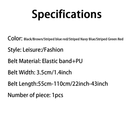 Adjustable Elastic Unisex Woven Jeans Belt Seamless - Smarsty