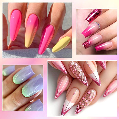 7 Piece Long Lasting Nail Gel Polish Set - Smarsty
