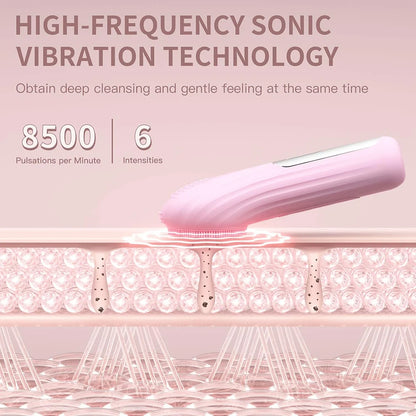 Sonic Waterproof Facial Cleansing Brush for Deep Cleaning - Smarsty