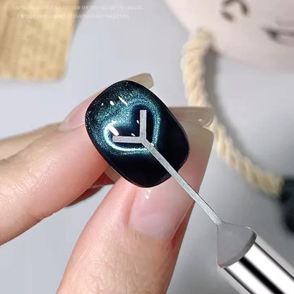 2Pcs Cat's Eye Nail Magnet for Heart-Shaped Effects - Smarsty
