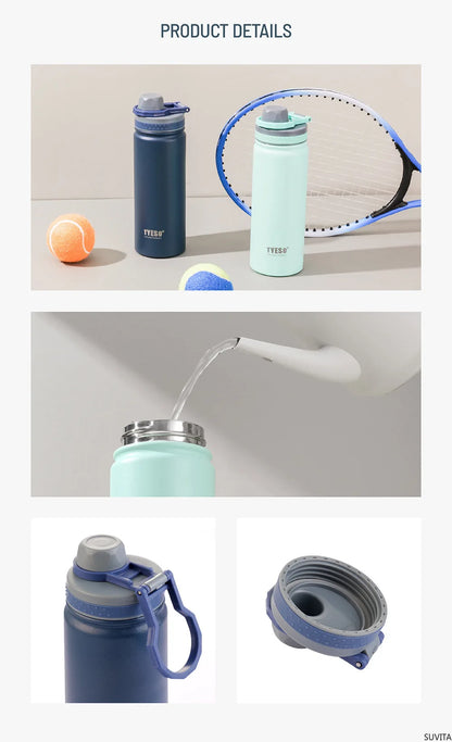 TYESO Stainless Steel Vacuum Flask for Hot and Cold Drinks - Smarsty
