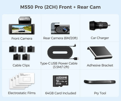 4K Dash Cam With GPS And Superior Night Vision Parking - Smarsty