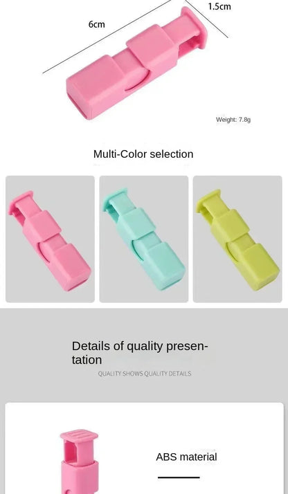 12 PCS Squeeze Bread Bag Clips Reusable Fresh Food Seal Plastic Clip Snack Bag Seal Spring Clip Home Kitchen Storage