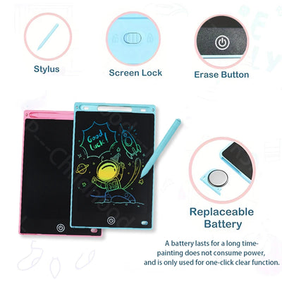 8.5"  Drawing Board LCD Writing Tablet For Kids Boy Girl Montessori Educational Toys Student Magic Blackboard Birthday Xmas Gift - Smarsty
